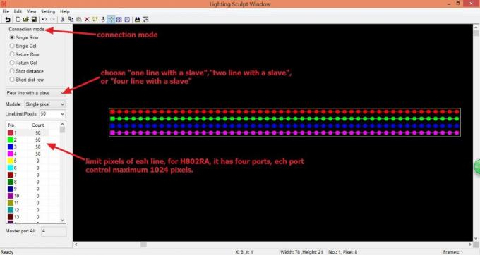 4096 pixel Salve DMX LED Controller H802RA 4 cổng Vật liệu hợp kim nhôm 0