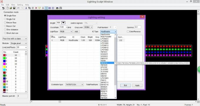 4096 pixel Salve DMX LED Controller H802RA 4 cổng Vật liệu hợp kim nhôm 1